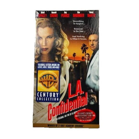 L.A. Confidential VHS 1997 Movie Kevin Spacey Kim Basinger NEW Sealed Watermark - Picture 1 of 3